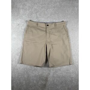 Anderson Ord Shorts Mens 36 Beige 10" Walk Casual Travel Performance Golf